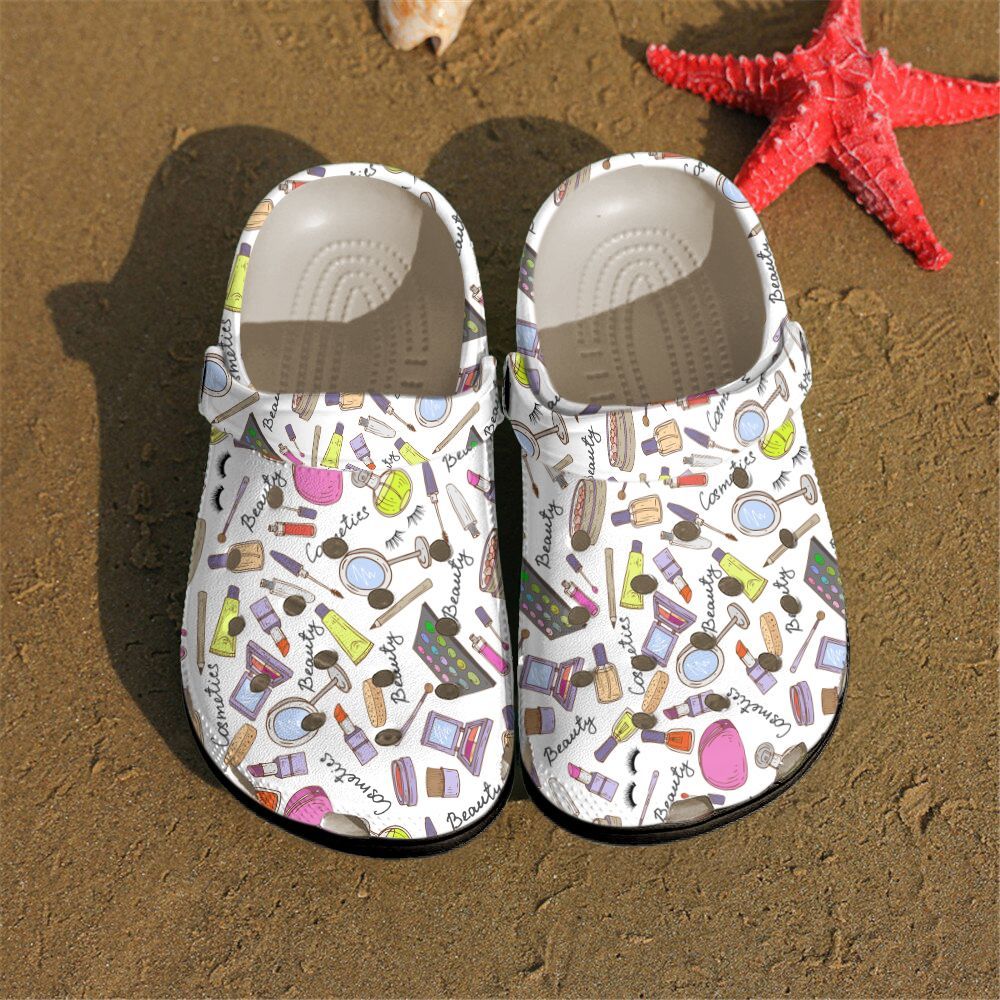 Make Up Personalized Clog Custom Crocs Comfortablefashion Style Comfortable For Women Men Kid Print 3D Make Up Patterns Make Up Personalized Clog Custom Crocs Comfortablefashion Style Comfortable For Women Men Kid Print 3D Make Up Patterns