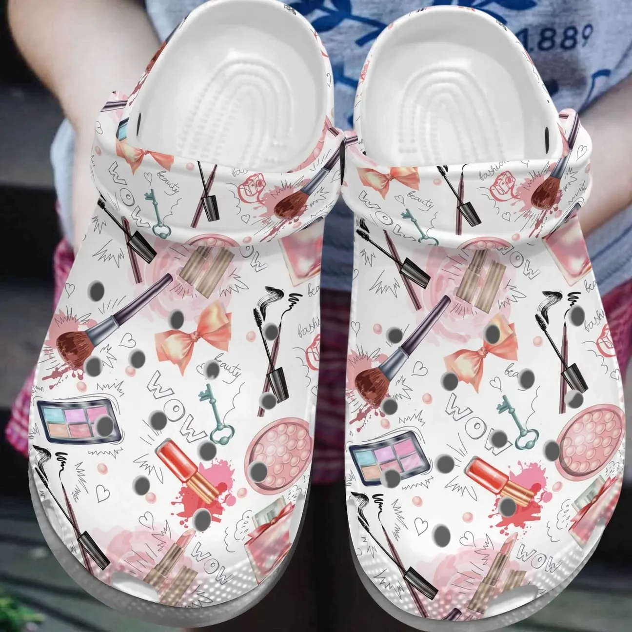 Makeup Personalize Clog Custom Crocs Fashionstyle Comfortable For Women Men Kid Print 3D Pattern 1 Makeup Personalize Clog Custom Crocs Fashionstyle Comfortable For Women Men Kid Print 3D Pattern 1
