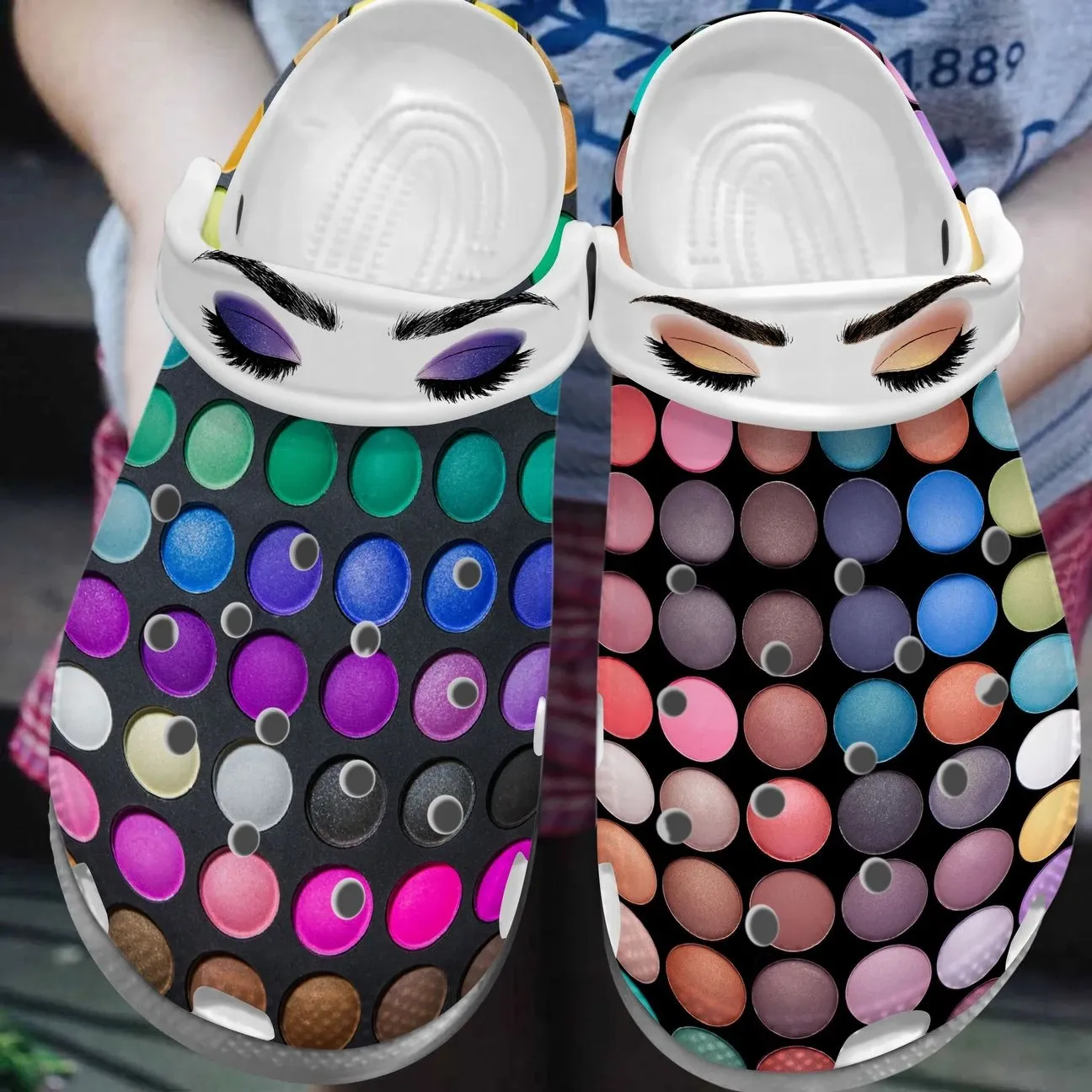 Makeup Personalized Clog Custom Crocs Comfortablefashion Style Comfortable For Women Men Kid Print 3D Eyeshadow Palettes Makeup Personalized Clog Custom Crocs Comfortablefashion Style Comfortable For Women Men Kid Print 3D Eyeshadow Palettes