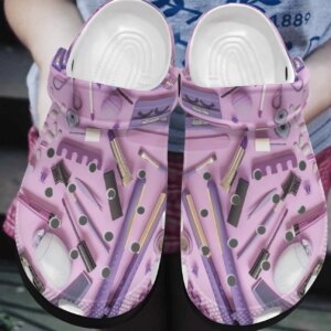 Makeup Personalized Clog Custom Crocs Comfortablefashion Style Comfortable For Women Men Kid Print 3D Purple Kit