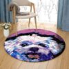 Maltese Round Carpet Floor Rug Living Room Bedroom Decor Round Area Rug Carpet