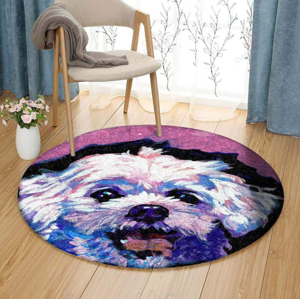Maltese Round Carpet Floor Rug Living Room Bedroom Decor Round Area Rug Carpet Maltese Round Carpet Floor Rug Living Room Bedroom Decor Round Area Rug Carpet