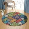 Mandala Abstract Round Carpet Floor Rug Living Room Bedroom Decor Round Area Rug Carpet