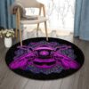 Mandala Bee Round Carpet Floor Rug Living Room Bedroom Decor Round Area Rug Carpet