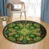 Mandala Butterfly Round Carpet Floor Rug Living Room Bedroom Decor Round Area Rug Carpet