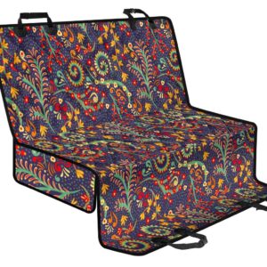 Mandala Floral Bohemian Pattern Print Pet Car Back Seat Cover - 0b24862b2471
