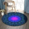 Mandala Love Round Carpet Floor Rug Living Room Bedroom Decor Round Area Rug Carpet