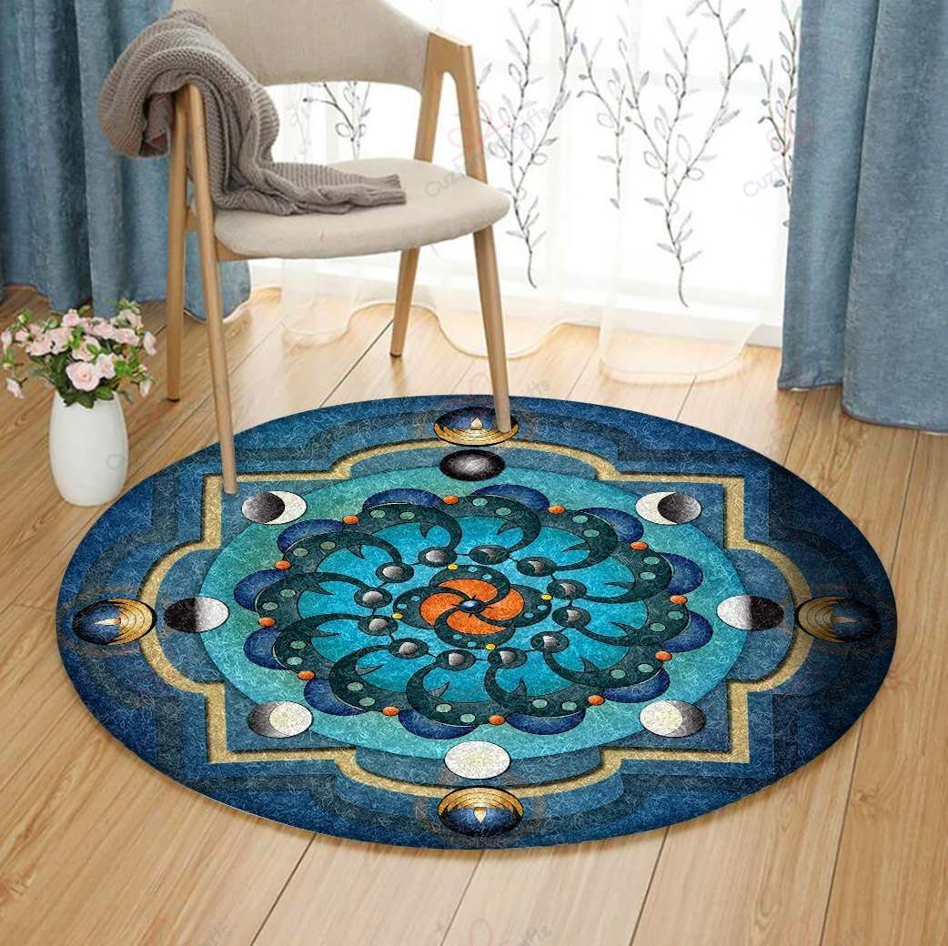 Mandala Moon Phases Round Carpet Floor Rug Living Room Bedroom Decor Round Area Rug Carpet Mandala Moon Phases Round Carpet Floor Rug Living Room Bedroom Decor Round Area Rug Carpet