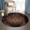 Mandala Owl Round Carpet Floor Rug Living Room Bedroom Decor Round Area Rug Carpet