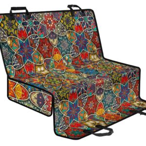 Mandala Star Bohemian Pattern Print Pet Car Back Seat Cover - ea1891c8ec96