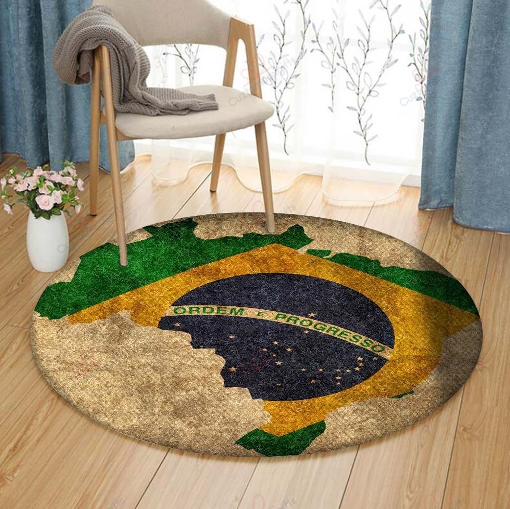 Map Brazil Round Carpet Floor Rug Living Room Bedroom Decor Round Area Rug Carpet Map Brazil Round Carpet Floor Rug Living Room Bedroom Decor Round Area Rug Carpet