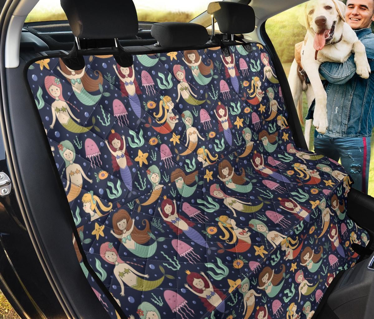 Marine Mermaid Cartoon Pattern And Seaweed Car Back Seat Cover Dog Car Seat Covers - d9b7c621b059 Marine Mermaid Cartoon Pattern And Seaweed Car Back Seat Cover Dog Car Seat Covers - d9b7c621b059
