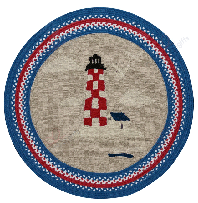 Maritimelighthouse Round Carpet Floor Rug Living Room Bedroom Decor Round Area Rug Carpet Maritimelighthouse Round Carpet Floor Rug Living Room Bedroom Decor Round Area Rug Carpet