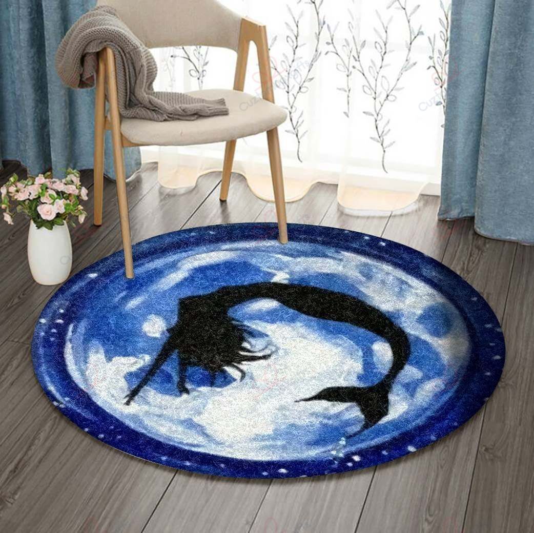 Marmaid Round Carpet Floor Rug Living Room Bedroom Decor Round Area Rug Carpet Marmaid Round Carpet Floor Rug Living Room Bedroom Decor Round Area Rug Carpet