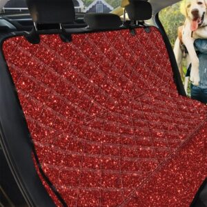 Maroon Burgundy Glitter Texture Car Back Seat Cover Dog Car Seat Covers - 82db53e1dc74