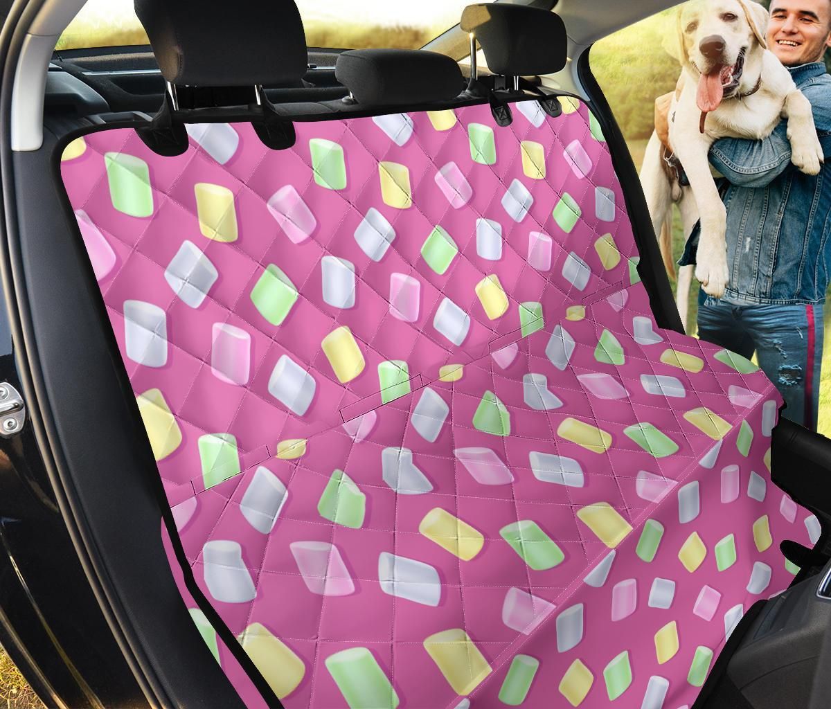 Marshmallow Colorful On Pink Pattern Car Back Seat Cover Dog Car Seat Covers - a019e724e765 Marshmallow Colorful On Pink Pattern Car Back Seat Cover Dog Car Seat Covers - a019e724e765
