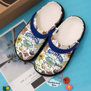 Maryland Personalized Clog Custom Crocs Comfortablefashion Style Comfortable For Women Men Kid Print 3D Maryland Lover