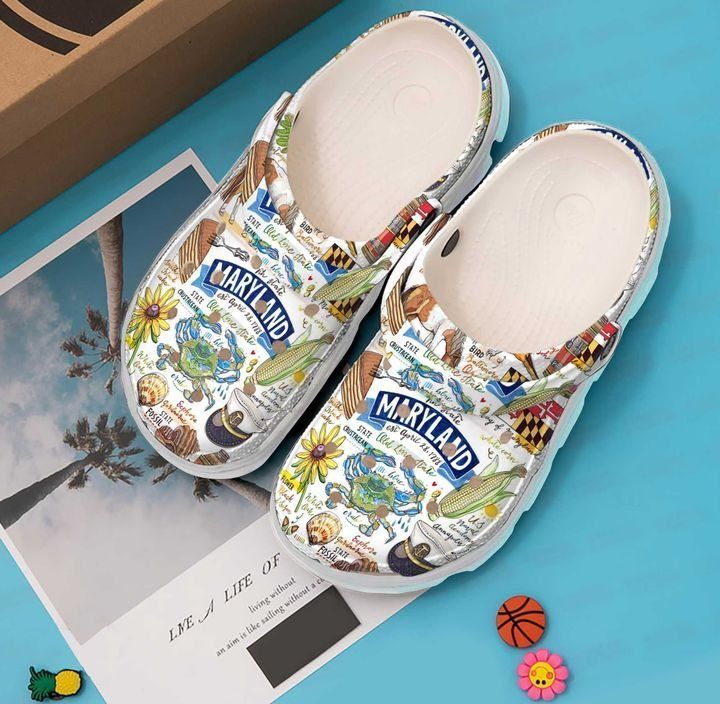 Maryland State Pride Sku 1566 Crocs Clog Clog Shoes Maryland State Pride Sku 1566 Crocs Clog Clog Shoes