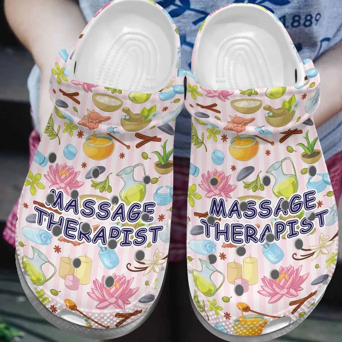 Massage Therapist Personalized Clog Custom Crocs Comfortablefashion Style Comfortable For Women Men Kid Print 3D Massage Therapist Personalized Clog Custom Crocs Comfortablefashion Style Comfortable For Women Men Kid Print 3D
