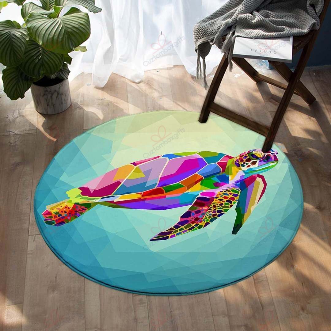 Maui Sea Turtle Round Carpet Floor Rug Living Room Bedroom Decor Round Area Rug Carpet Maui Sea Turtle Round Carpet Floor Rug Living Room Bedroom Decor Round Area Rug Carpet