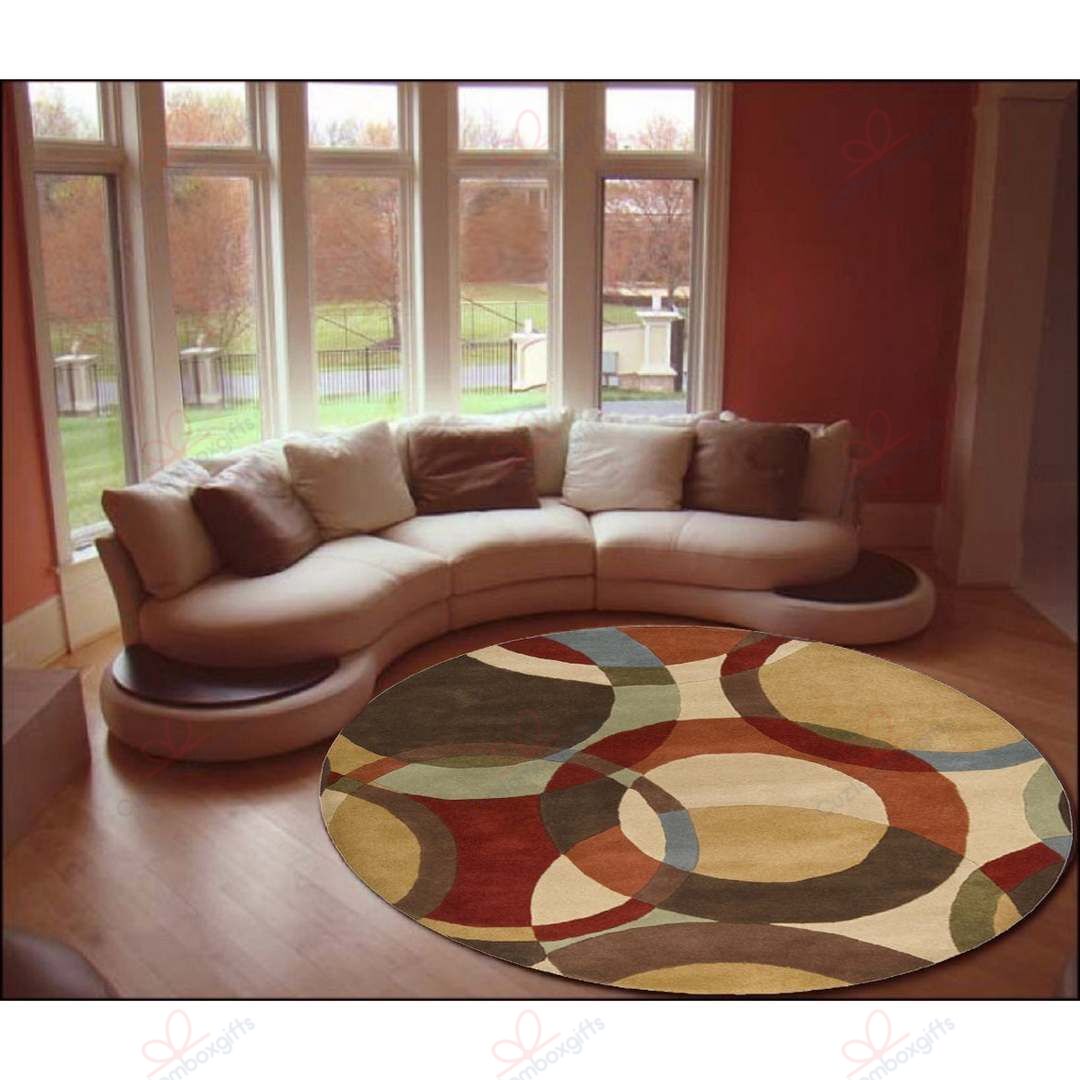 Mayflower Circles Round Carpet Floor Rug Living Room Bedroom Decor Round Area Rug Carpet Mayflower Circles Round Carpet Floor Rug Living Room Bedroom Decor Round Area Rug Carpet