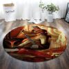 Mechanic Round Carpet Floor Rug Living Room Bedroom Decor Round Area Rug Carpet