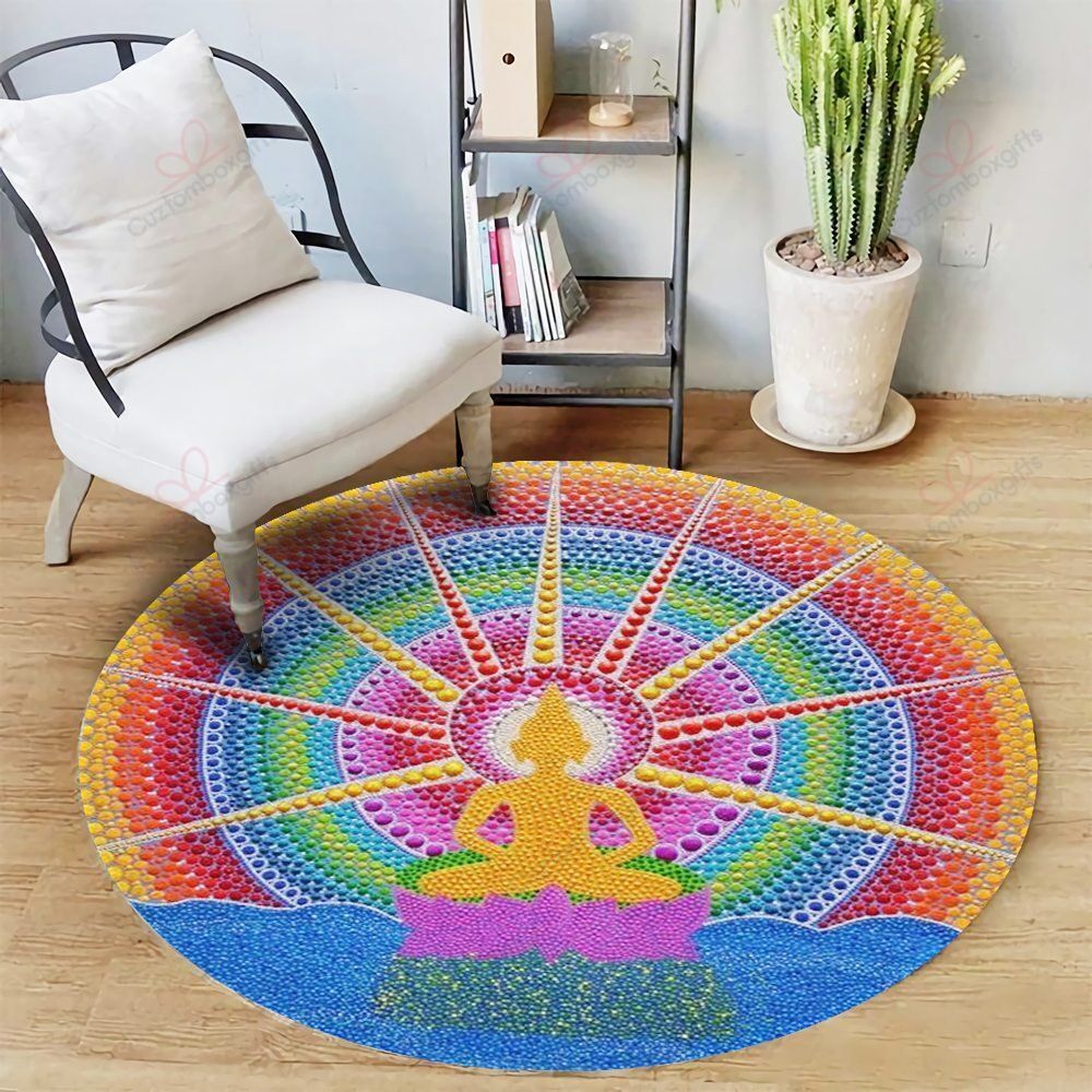 Mediatation Buddha Color Round Carpet Floor Rug Living Room Bedroom Decor Round Area Rug Carpet Mediatation Buddha Color Round Carpet Floor Rug Living Room Bedroom Decor Round Area Rug Carpet