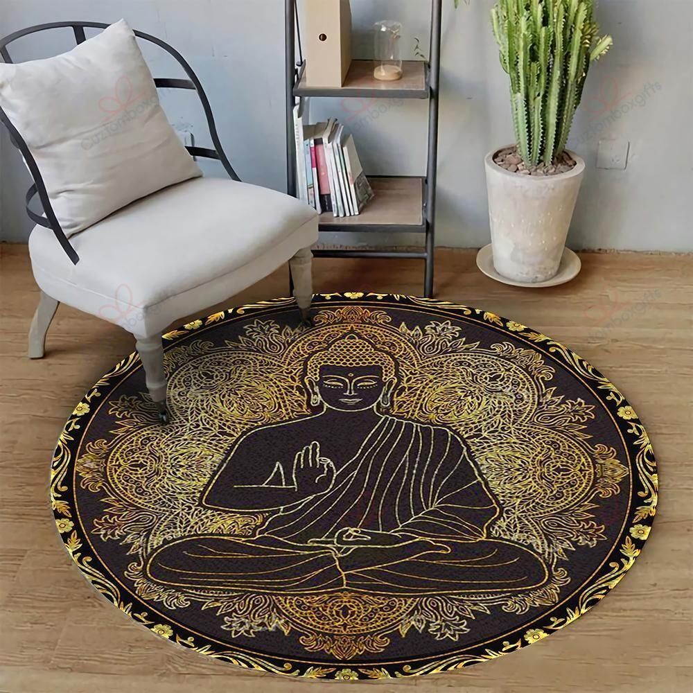 Mediatation Buddha Round Carpet Floor Rug Living Room Bedroom Decor Round Area Rug Carpet Mediatation Buddha Round Carpet Floor Rug Living Room Bedroom Decor Round Area Rug Carpet