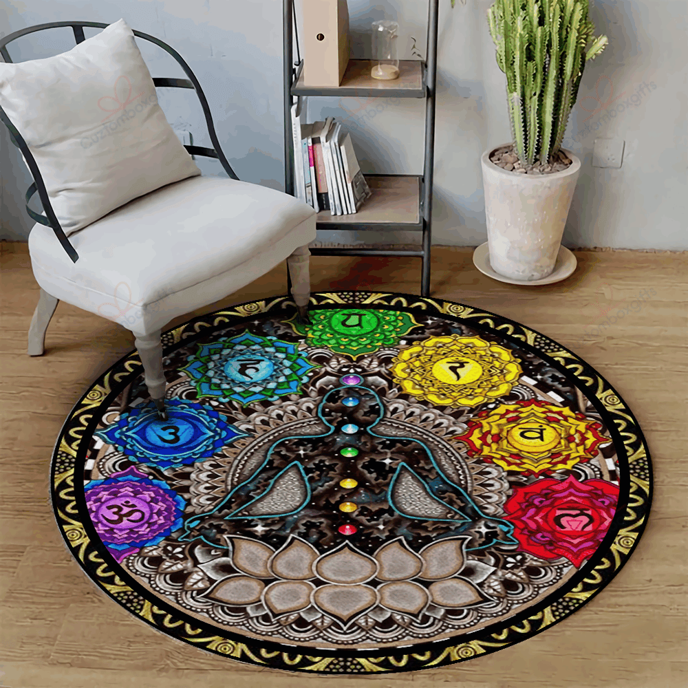Meditation Alight Round Carpet Floor Rug Living Room Bedroom Decor Round Area Rug Carpet Meditation Alight Round Carpet Floor Rug Living Room Bedroom Decor Round Area Rug Carpet
