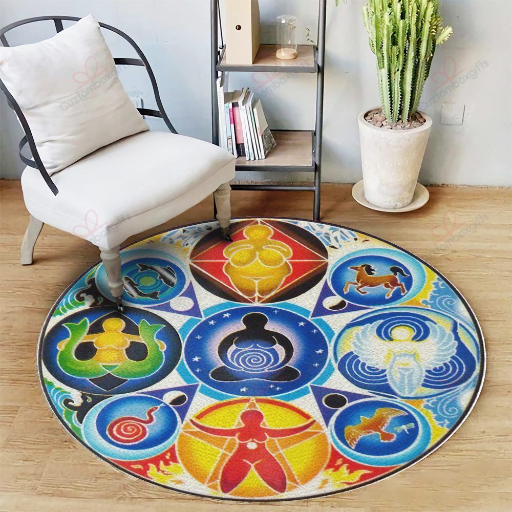 Meditation Chakra Element Line Round Carpet Floor Rug Living Room Bedroom Decor Round Area Rug Carpet Meditation Chakra Element Line Round Carpet Floor Rug Living Room Bedroom Decor Round Area Rug Carpet