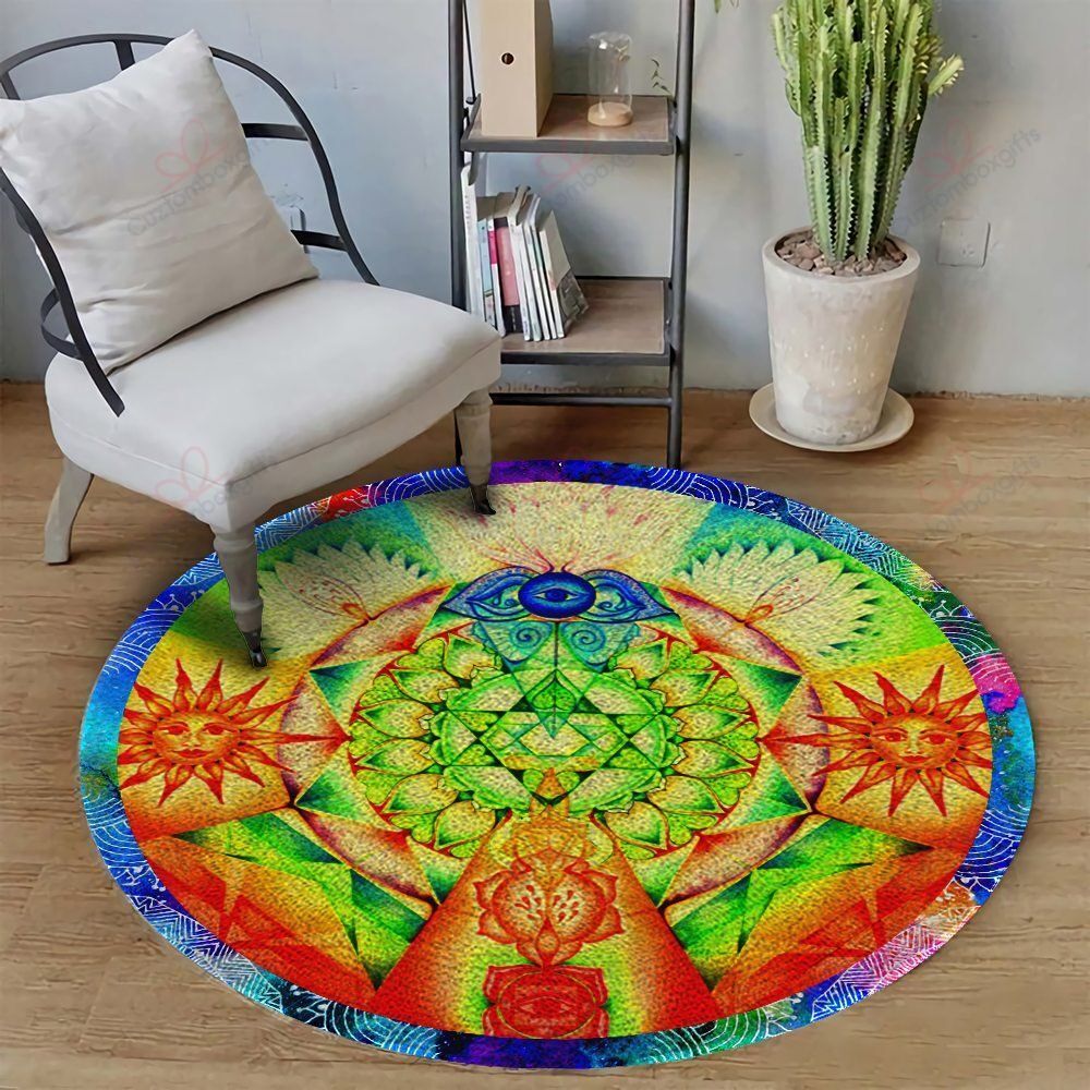 Meditation Charka Round Carpet Floor Rug Living Room Bedroom Decor Round Area Rug Carpet Meditation Charka Round Carpet Floor Rug Living Room Bedroom Decor Round Area Rug Carpet