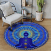 Meditation Element Round Carpet Floor Rug Living Room Bedroom Decor Round Area Rug Carpet