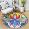 Meditation Element Super Round Carpet Floor Rug Living Room Bedroom Decor Round Area Rug Carpet