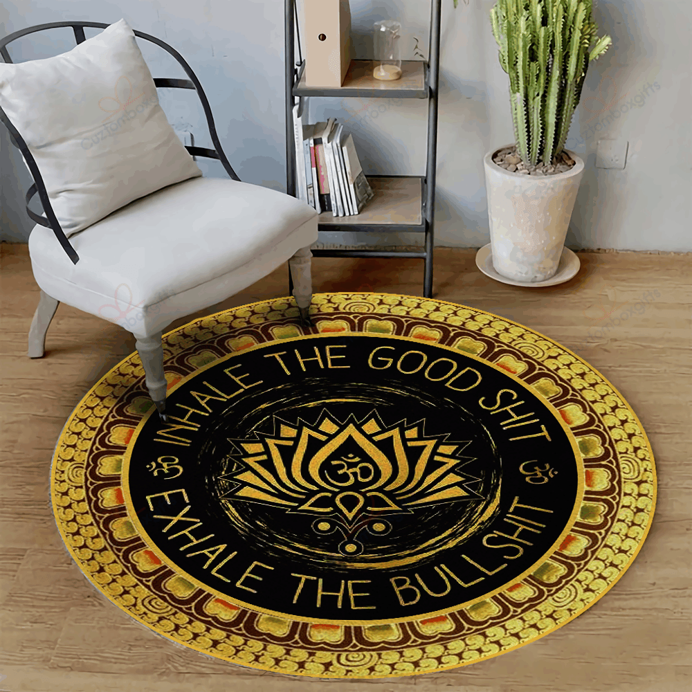 Meditation Exhale Inhale Jounce Round Carpet Floor Rug Living Room Bedroom Decor Round Area Rug Carpet Meditation Exhale Inhale Jounce Round Carpet Floor Rug Living Room Bedroom Decor Round Area Rug Carpet