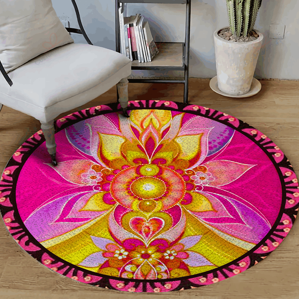Meditation Lotus Art Round Carpet Floor Rug Living Room Bedroom Decor Round Area Rug Carpet Meditation Lotus Art Round Carpet Floor Rug Living Room Bedroom Decor Round Area Rug Carpet