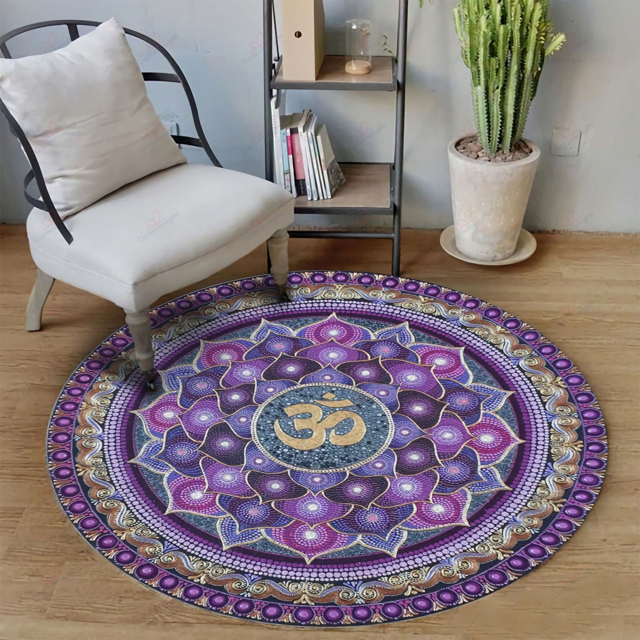 Meditation Ohm Round Carpet Floor Rug Living Room Bedroom Decor Round Area Rug Carpet Meditation Ohm Round Carpet Floor Rug Living Room Bedroom Decor Round Area Rug Carpet
