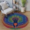 Meditation Secret Place Round Carpet Floor Rug Living Room Bedroom Decor Round Area Rug Carpet