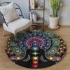 Meditation The Fool Round Carpet Floor Rug Living Room Bedroom Decor Round Area Rug Carpet