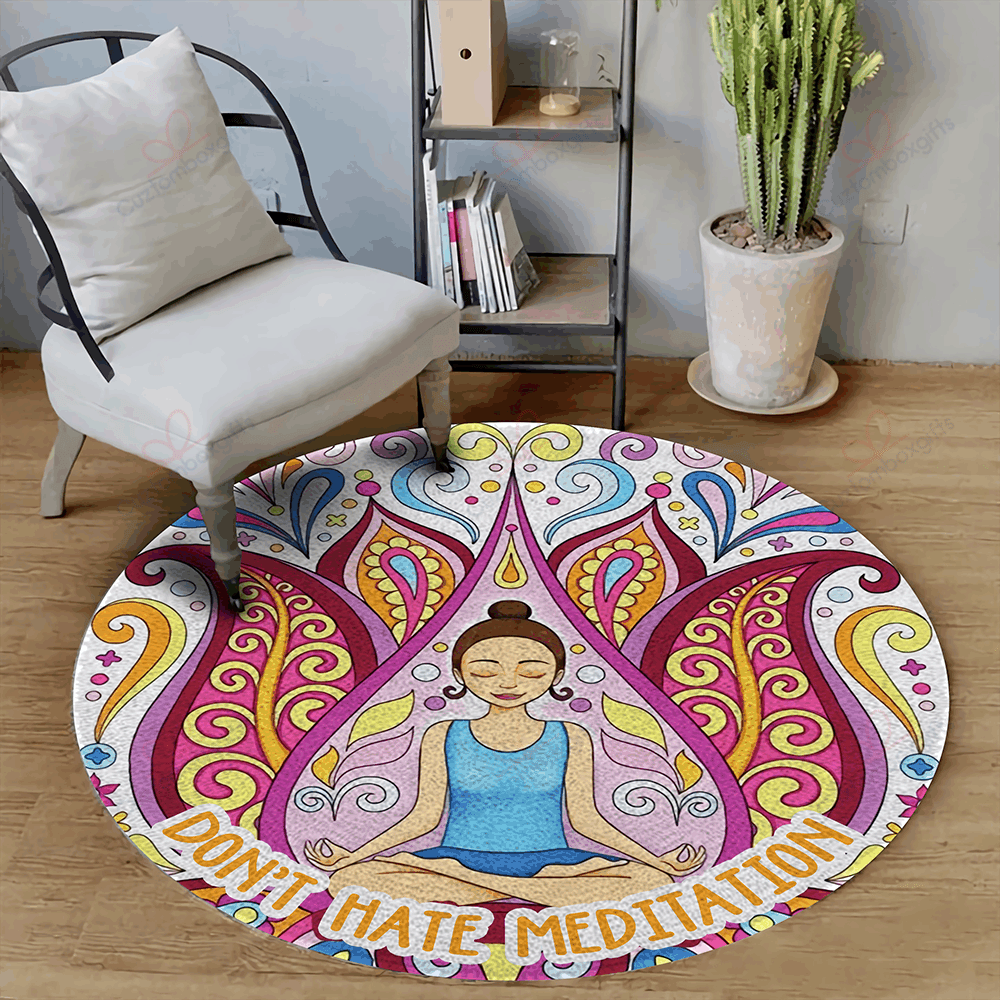 Meditation Yoga Lotus Girl Round Carpet Floor Rug Living Room Bedroom Decor Round Area Rug Carpet Meditation Yoga Lotus Girl Round Carpet Floor Rug Living Room Bedroom Decor Round Area Rug Carpet