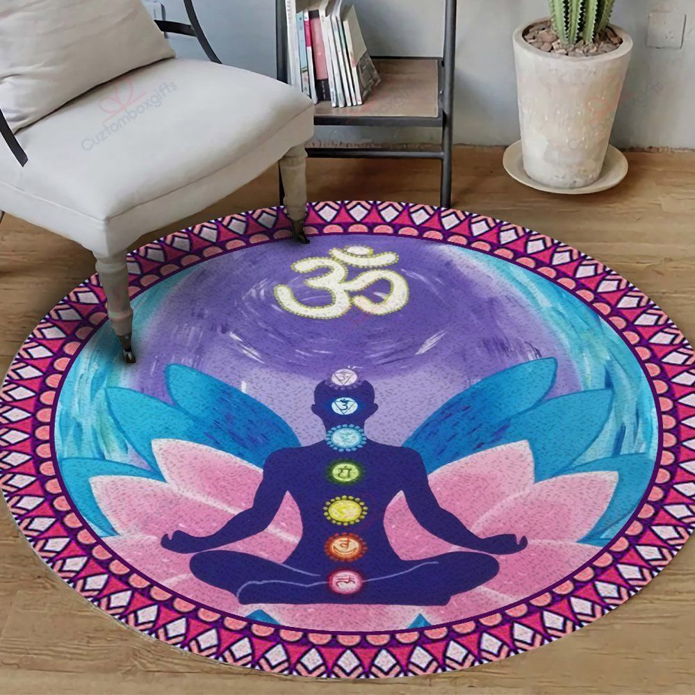 Meditation Yoga Lotus Round Carpet Floor Rug Living Room Bedroom Decor Round Area Rug Carpet Meditation Yoga Lotus Round Carpet Floor Rug Living Room Bedroom Decor Round Area Rug Carpet