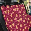 Medium Violet Red Color Snow Christmas Deer Car Back Seat Cover Dog Car Seat Covers - 8788d1b65259