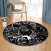 Meme Round Carpet Floor Rug Living Room Bedroom Decor Round Area Rug Carpet