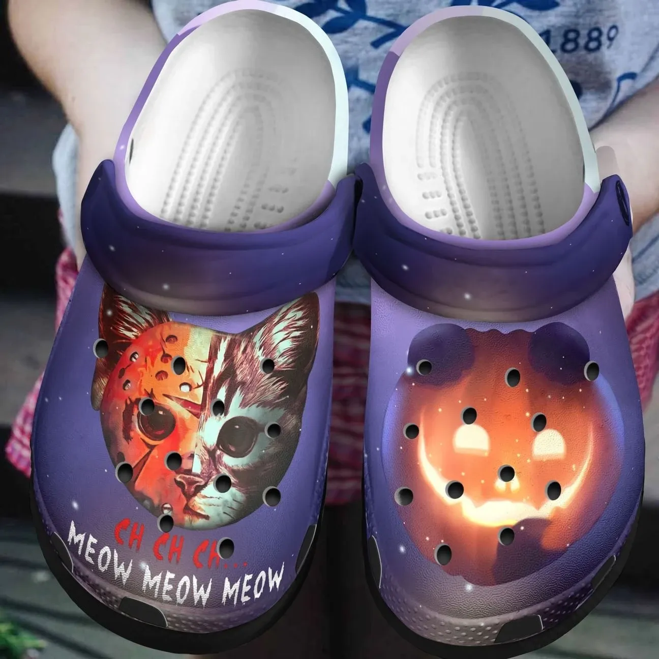 Meow Halloween Personalized Clog Custom Crocs Comfortablefashion Style Comfortable For Women Men Kid Print 3D Meow Halloween Personalized Clog Custom Crocs Comfortablefashion Style Comfortable For Women Men Kid Print 3D