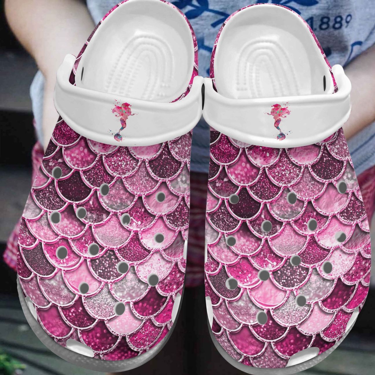 Mermaid Personalize Clog Custom Crocs Fashionstyle Comfortable For Women Men Kid Print 3D Little Siren Mermaid Personalize Clog Custom Crocs Fashionstyle Comfortable For Women Men Kid Print 3D Little Siren