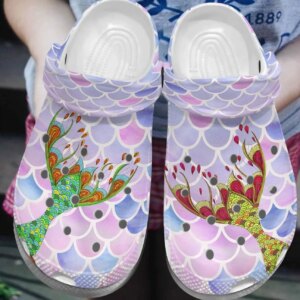 Mermaid Personalized Clog Custom Crocs Comfortablefashion Style Comfortable For Women Men Kid Print 3D Mermaid Tail