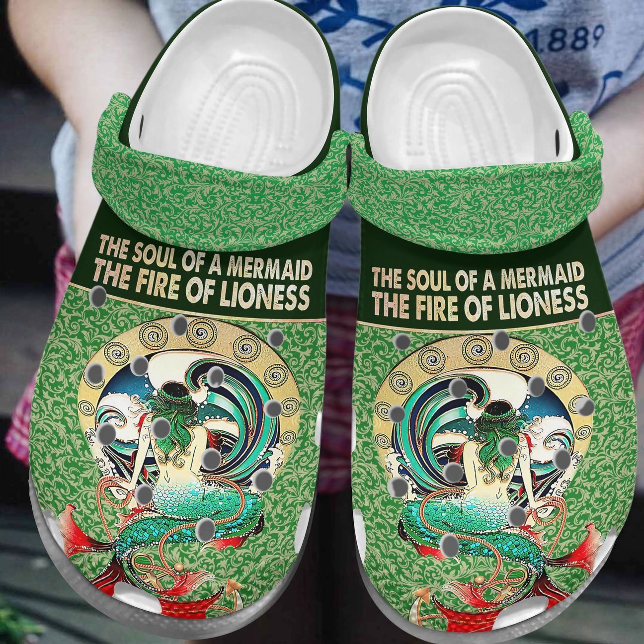 Mermaid Personalized Clog Custom Crocs Comfortablefashion Style Comfortable For Women Men Kid Print 3D The Soul Of A Mermaid Mermaid Personalized Clog Custom Crocs Comfortablefashion Style Comfortable For Women Men Kid Print 3D The Soul Of A Mermaid