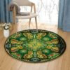 Metamorphosis Mandala Round Carpet Floor Rug Living Room Bedroom Decor Round Area Rug Carpet