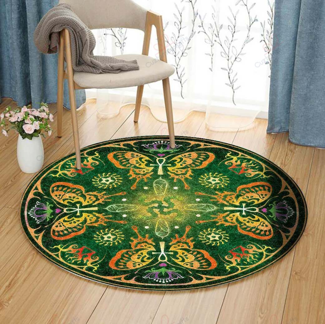 Metamorphosis Mandala Round Carpet Floor Rug Living Room Bedroom Decor Round Area Rug Carpet Metamorphosis Mandala Round Carpet Floor Rug Living Room Bedroom Decor Round Area Rug Carpet