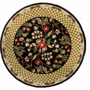 Metro Garden Contemporary Round Carpet Floor Rug Living Room Bedroom Decor Round Area Rug Carpet