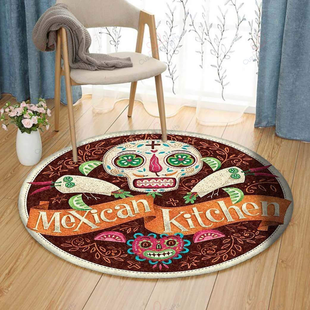 Mexican Kitchen Round Carpet Floor Rug Living Room Bedroom Decor Round Area Rug Carpet Mexican Kitchen Round Carpet Floor Rug Living Room Bedroom Decor Round Area Rug Carpet